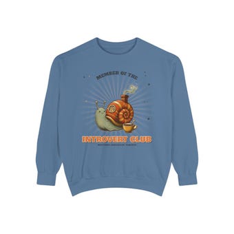 Introvert Club Snail Sweatshirt photo 4
