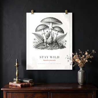 Fly Agaric Mushroom Wall Art Print photo 2