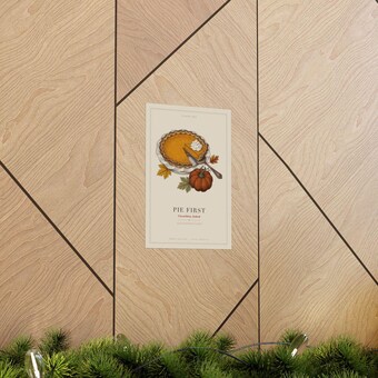 Pie First Thanksgiving Print photo 6