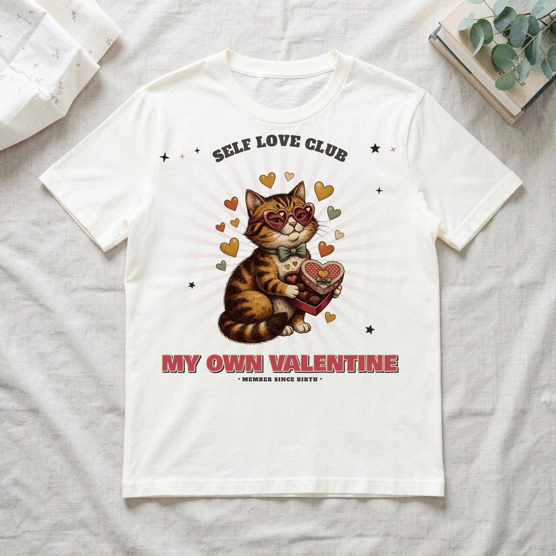 Self Love Club Cat Valentine Shirt by WedgeAtelier
