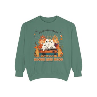 Books and Boos Halloween Sweatshirt photo 4