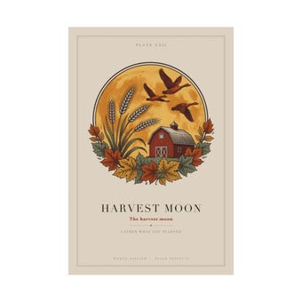 Harvest Moon Barn Print photo 3