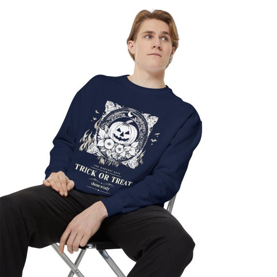 Gothic Jack O Lantern Sweatshirt by WedgeAtelier
