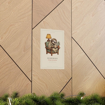 Homebody Sloth Print photo 6