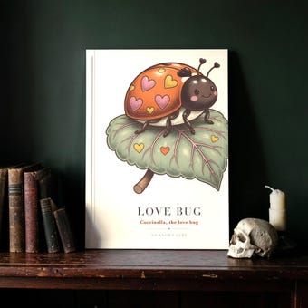 Love Bug Ladybug Wall Art Print photo 3