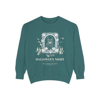 Gothic Black Cat Tarot Sweatshirt photo 3