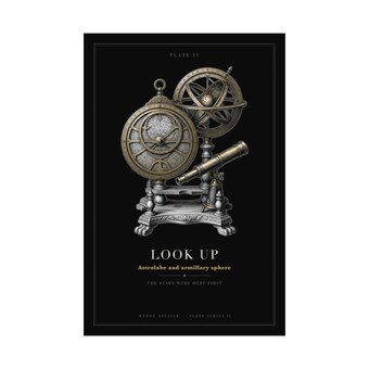 Dark Academia Astronomy Print photo 3