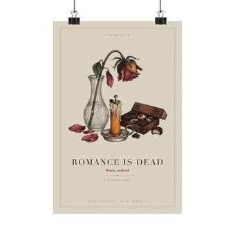 Romance Is Dead Anti Valentine Print photo 2