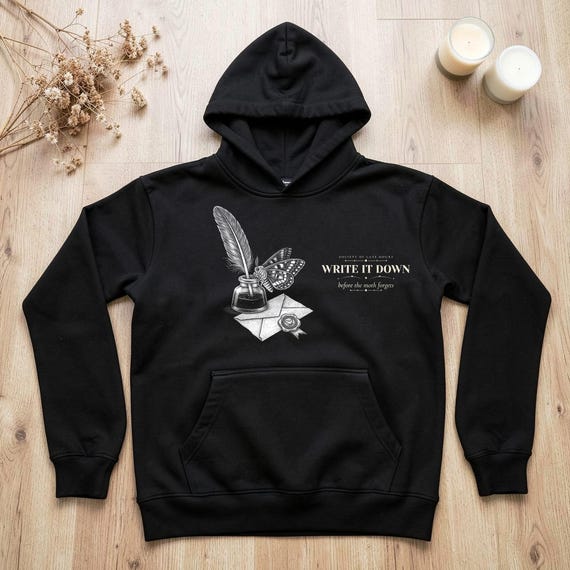 Dark Academia Writer Hoodie by WedgeAtelier