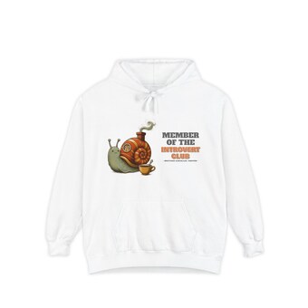 Introvert Club Snail Hoodie photo 2