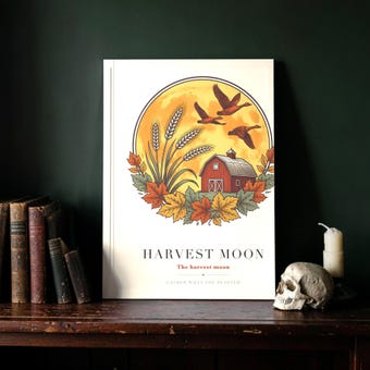 Harvest Moon Barn Print photo 3
