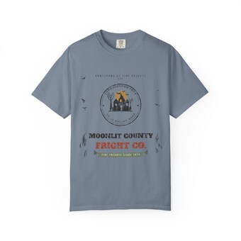 Moonlit County Fright Co. Vintage Halloween Shirt photo 5
