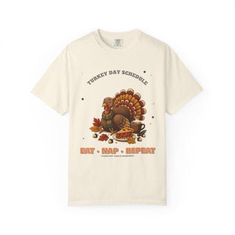 Eat Nap Repeat Thanksgiving Shirt photo 2