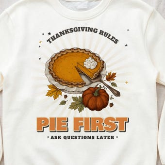 Funny Pumpkin Pie Sweatshirt photo 3