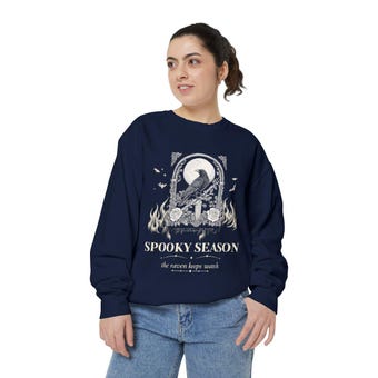 Gothic Raven Moon Sweatshirt photo 3