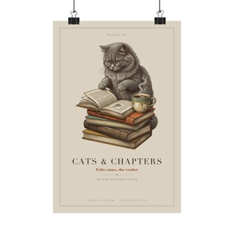 Cats and Chapters Print photo 2