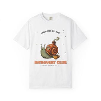 Introvert Club Snail Shirt photo 2
