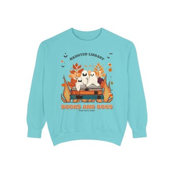 Comfort Colors Books and Boos Sweatshirt photo 5
