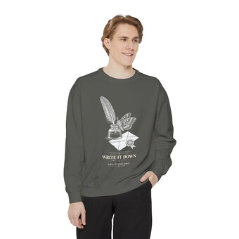 Dark Academia Quill and Moth Sweatshirt photo 4