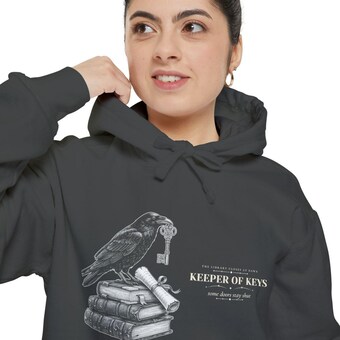 Dark Academia Raven Hoodie photo 6