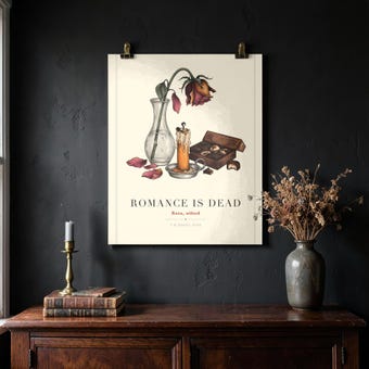 Romance Is Dead Wall Art Print photo 4