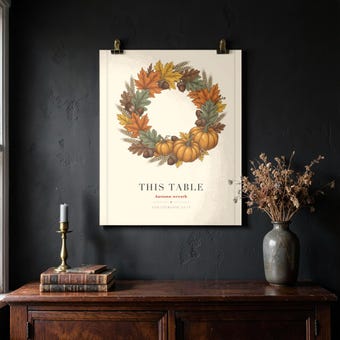 Thankful For This Table Print photo 4