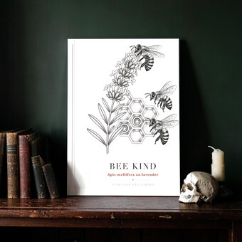 Botanical Honeybee Lavender Print photo 3