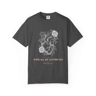 Anatomical Heart Comfort Colors Shirt photo 4