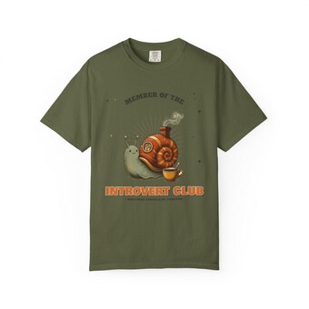 Introvert Club Snail Shirt photo 6