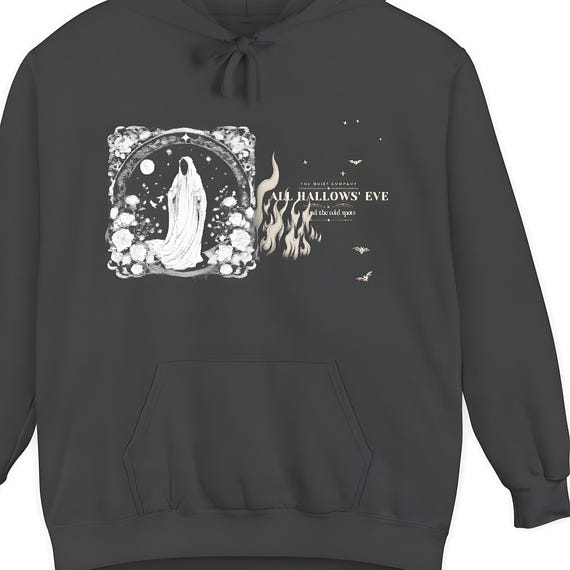 Gothic Ghost Hoodie — Comfort Colors hoodie by WedgeAtelier