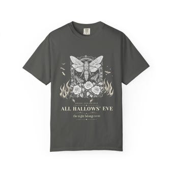 Gothic Moth Engraving T-Shirt photo 3