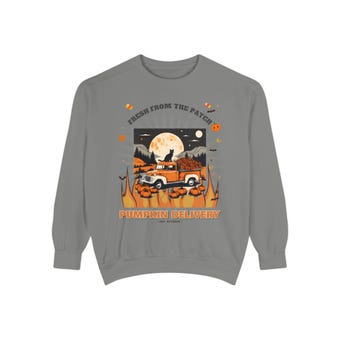 Comfort Colors Pumpkin Delivery Sweatshirt photo 4