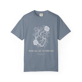 Anatomical Heart Comfort Colors Shirt photo 5