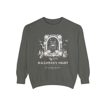 Gothic Black Cat Tarot Sweatshirt photo 2