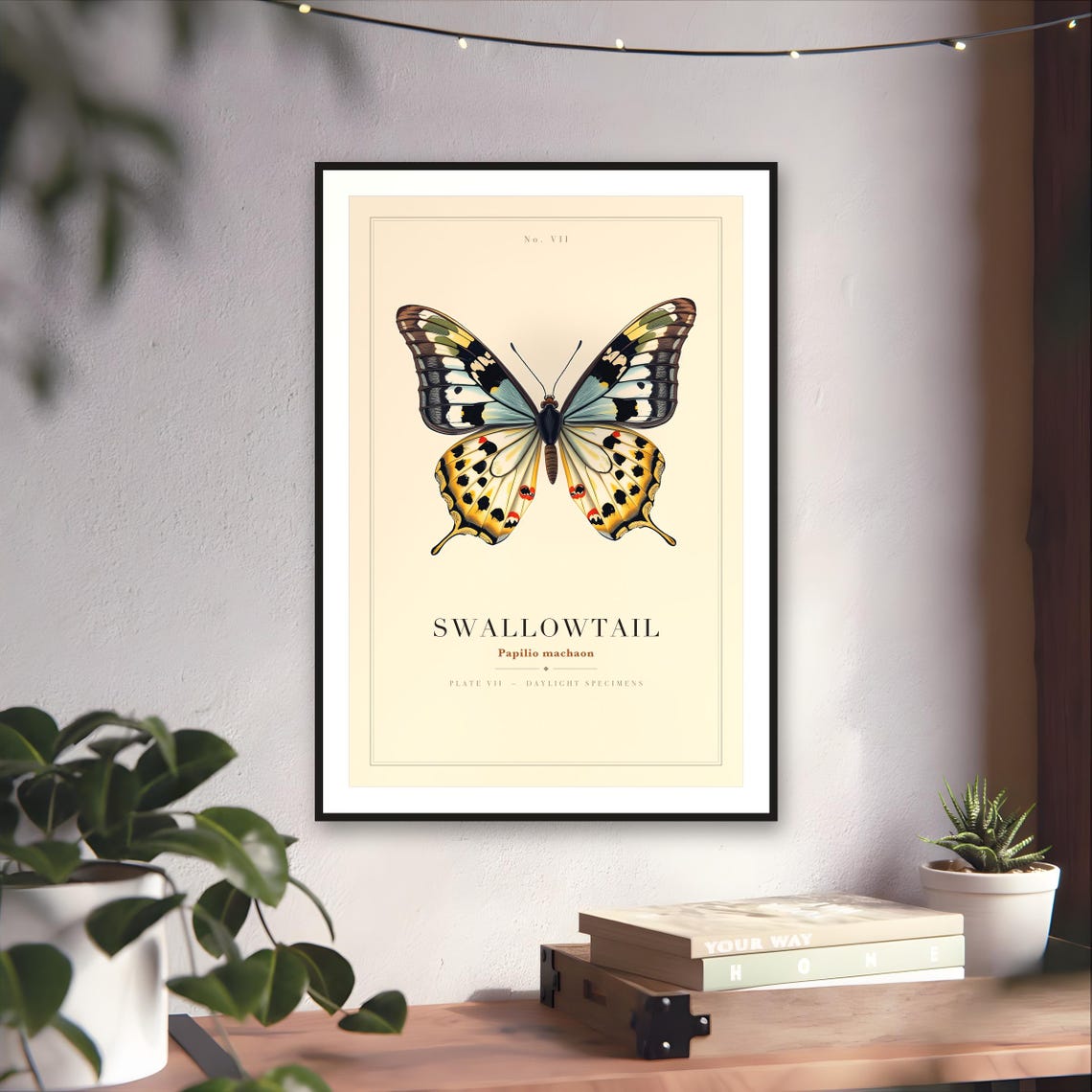 Vintage Swallowtail Butterfly Print — art print by WedgeAtelier