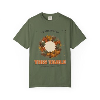 Thankful for This Table Comfort Colors Shirt photo 6