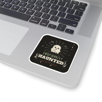 Emotionally Haunted Ghost Sticker photo 2