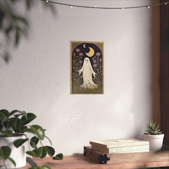 Folk Art Ghost Garden Print photo 6