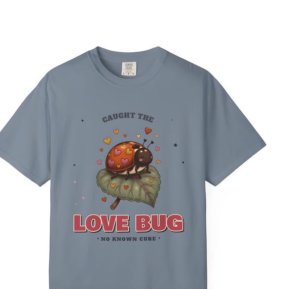 Love Bug Ladybug Shirt — Comfort Colors tee by WedgeAtelier