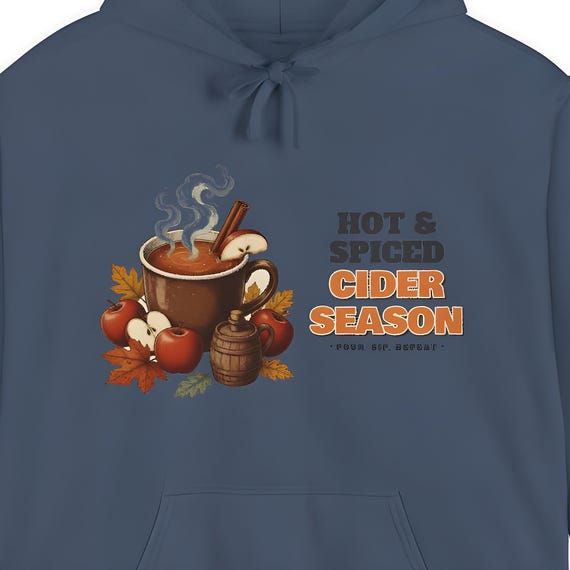 Apple Cider Season Hoodie — Comfort Colors hoodie by WedgeAtelier