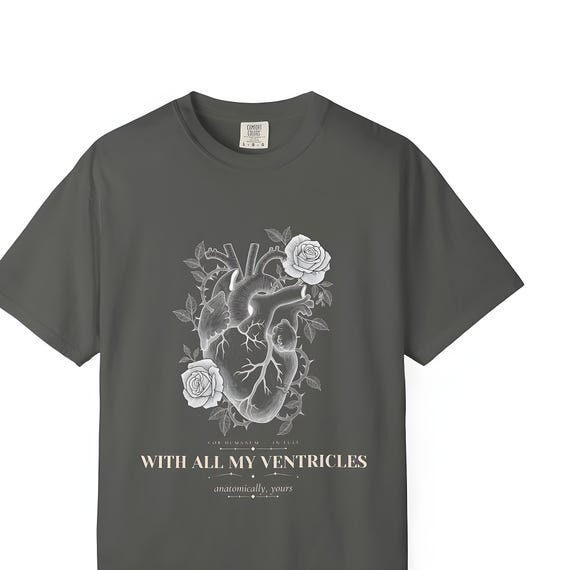 Anatomical Heart Comfort Colors Shirt — Comfort Colors tee by WedgeAtelier