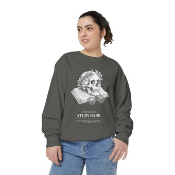 Dark Academia Skull Sweatshirt photo 3