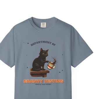 Gravity Testing Cat Shirt photo 2