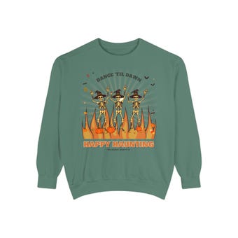 Dancing Skeletons Halloween Sweatshirt photo 6