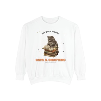 Cats and Chapters Sweatshirt photo 2