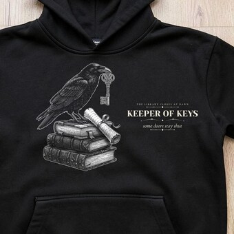Dark Academia Raven Hoodie photo 3