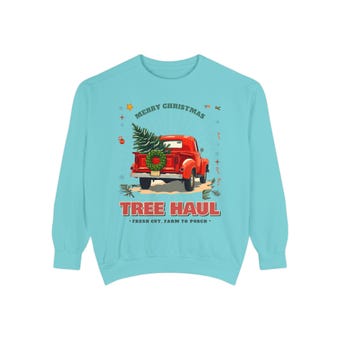Comfort Colors Tree Haul Sweatshirt photo 5