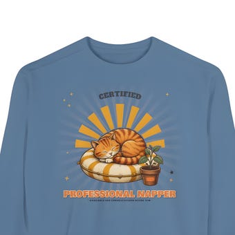 Professional Napper Cat Sweatshirt photo 2