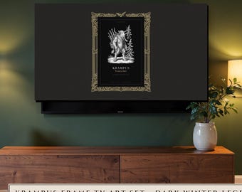 Dark Winter Legends Frame TV Art Set, Gothic Christmas Engravings (Digital Download)