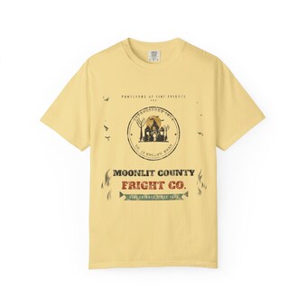 Moonlit County Fright Co. Vintage Halloween Shirt photo 4